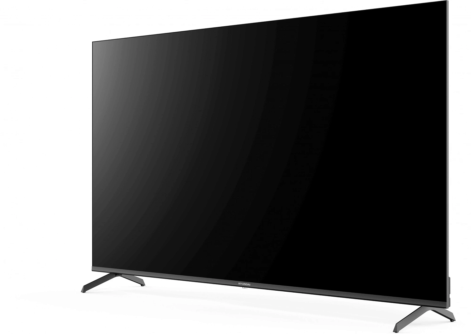 Телевизор LED Hyundai 65" H-LED65BU7009 Android TV Frameless Metal черный/черный 4K Ultra HD 60Hz DVB-T DVB-T2 DVB-C DVB-S DVB-S2 USB WiFi Smart TV