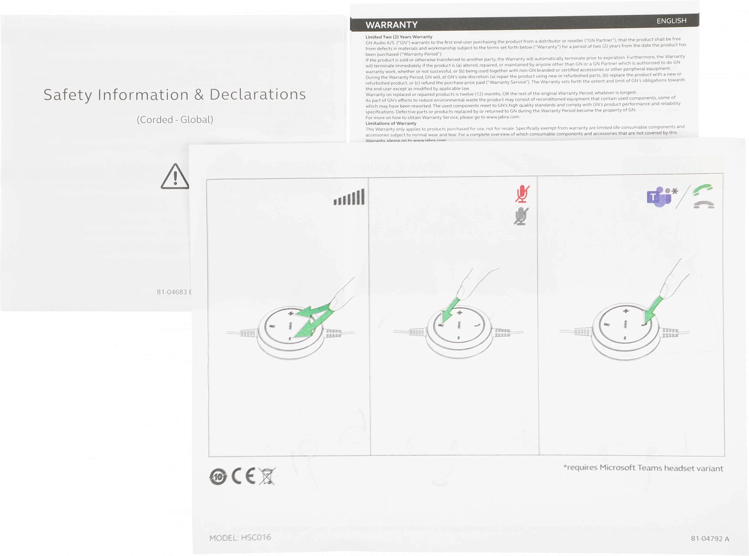 Наушники с микрофоном Jabra Evolve 20 черный накладные USB оголовье (4999-823-169)