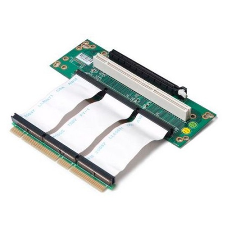 Riser card, 2U, 2-Slot, PCI-e 16x 1slot & 64bit PCI-X,Cable Link 100mm (80H09323201B0)