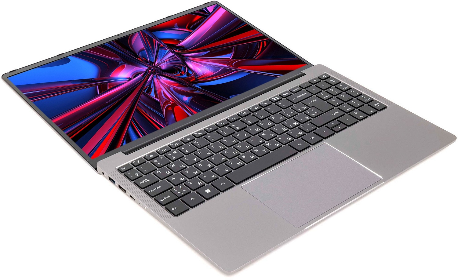Ноутбук Hiper Office H1574O582DM Core i5 1235U 8Gb SSD256Gb Intel Iris Xe graphics 15.6" IPS FHD (1920x1080) Free DOS 64 grey WiFi BT Cam 4700mAh