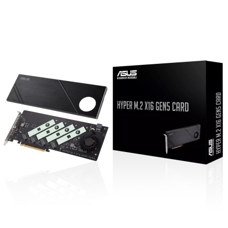 Плата расширения ASUS HYPER M.2 X16 GEN5 CARD /PCIE 5.0 M.2 X16, ADD ON CARD