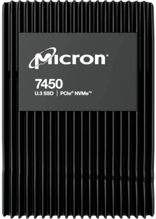 Твердотельный накопитель Micron 7450 PRO 7.68TB NVMe U.3 (15mm) PCIe NVMe Gen4 1x4 (v1.4) R6800/W5600MB/s 3D TLC MTTF 2М 1M/215K IOPS 14000TBW SSD Enterprise Solid State Drive, 1 year, OEM