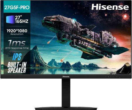 Монитор Hisense 27" 27G5F-PRO черный IPS LED 2ms 16:9 HDMI 1000:1 250cd 178гр/178гр 1920x1080 144Hz DP FHD