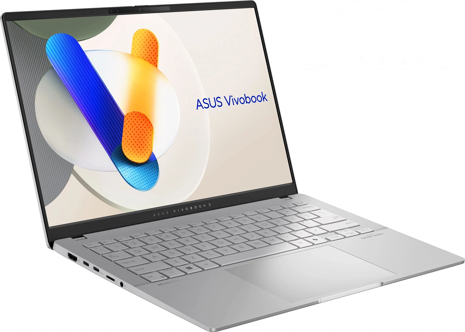 Ноутбук ASUS Vivobook S 14 OLED M5406WA-PP086W  AMD RYZEN AI 9 HX 370(12C)  LPDDR5X 32GB 1TB PCIE G4 SSD   14.0 OLED WQXGA+(WQ+) 2880X1800 16:10 Bend+400nits(HDR) Glare DCI-P3:100%(120Hz) WIN11 HOME  Cool Sil