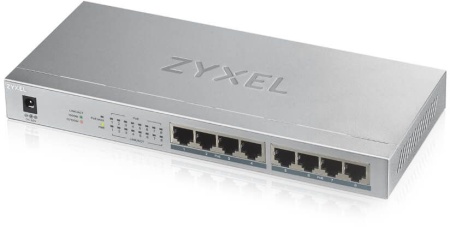 Коммутатор Zyxel GS1008HP GS1008HP-EU0101F 8G 8PoE 8PoE+ 60W неуправляемый