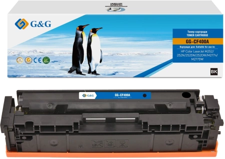 Картридж Cartridge G&G 201A для HP CLJ M252/M277, с чипом (1 500стр.), черный (аналог CF400A)