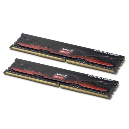 32GB AMD Radeon™ DDR4 2666 DIMM R7 Performance Series Black Gaming Memory R7S432G2606U2K Non-ECC, R7S432G2606U2K CL16, 1.2V, Heat Shield, Kit (2x16GB), RTL, (183139) {15}