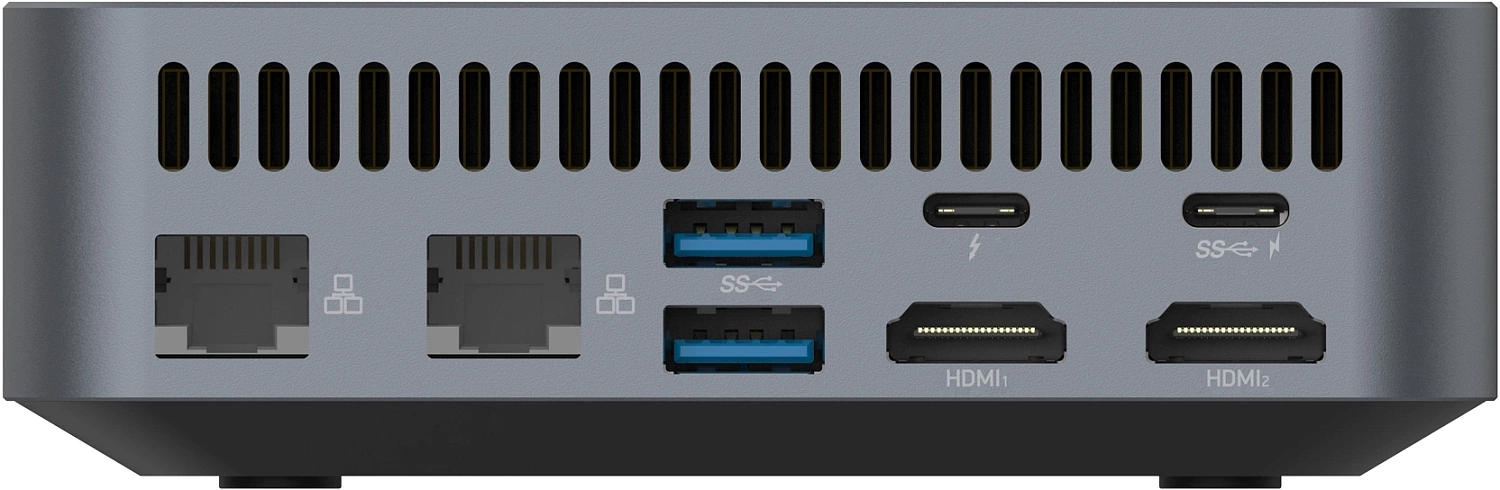 Неттоп Digma Pro Minimax X1 i5 12450H (1.2) 16Gb SSD512Gb UHDG Windows 11 Professional GbitEth WiFi BT 60W серый (DPP5-ADXW04)