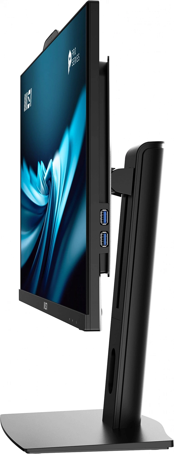 Моноблок MSI Pro AP242P 14M AiO 23,8" FHD(1920x1080)IPS AG Non-touch, Core i5-14400 (2.5GHz), 16Gb DDR5 (2x8Gb), 512GB SSD, Intel UHD,WiFi,BT,camera,WirelessKB&mouse Eng/Rus,noOS,1y w-ty,Black