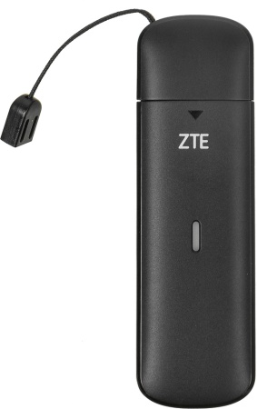 Модем 2G/3G/4G ZTE MF833N USB Firewall +Router внешний черный