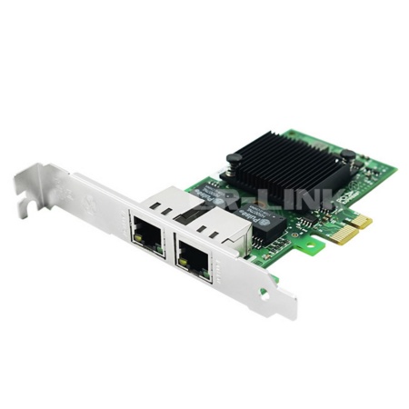 Сетевая карта LR-Link NIC PCI-E x1, 2 x 1G RJ45, Intel I350 chipset