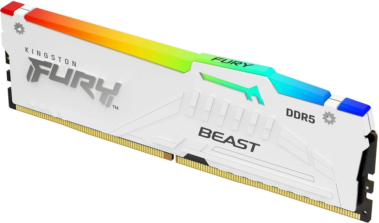 Память DDR5 32GB 6400MHz Kingston KF564C32BWEA-32 Fury Beast RGB RTL Gaming PC5-51200 CL32 DIMM 288-pin 1.4В dual rank с радиатором Ret