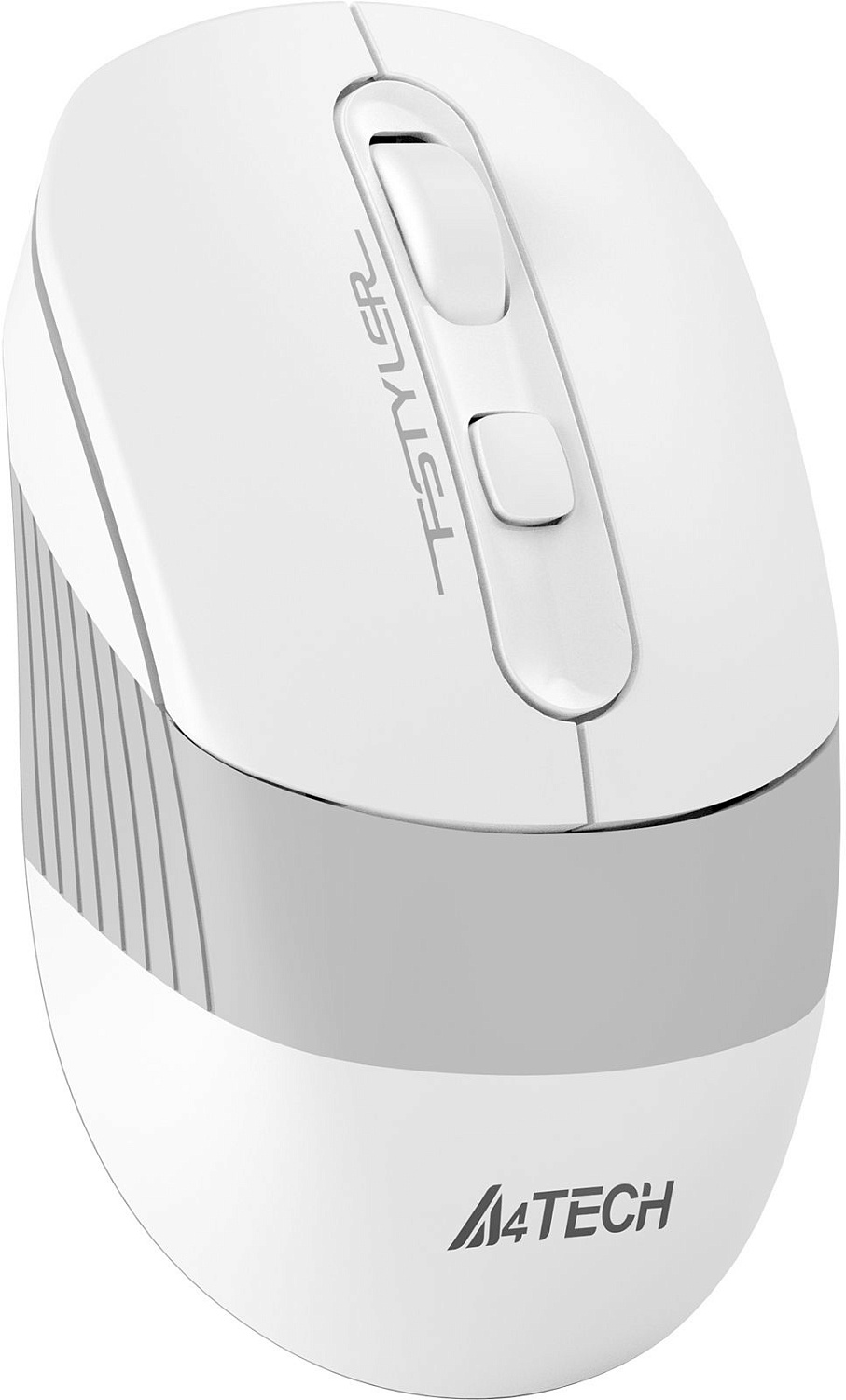 Мышь A4Tech Fstyler FG10CS Air белый/серый оптическая (2000dpi) silent беспроводная USB для ноутбука (4but) Мышь A4Tech Fstyler FG10CS Air белый/серый оптическая (2000dpi) silent беспроводная USB для ноутбука (4but)