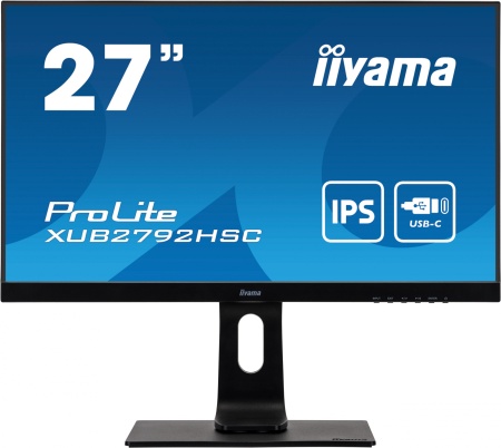 Монитор Iiyama 27" ProLite XUB2792HSC-B1 черный IPS LED 16:9 HDMI M/M матовая HAS Piv 250cd 178гр/178гр 1920x1080 75Hz DP FHD USB 6.8кг