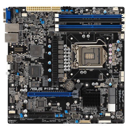 Серверная материнская плата ASUS Motherboard P12R-M,1xLGA1200,4x3200/2933/2666UDIMM(upto128GB),6xSATA3 6Gb/s p,1xM.2,2xPCIe Gen4 slot(1x16/1x8),2x1GbE,3Y Wr