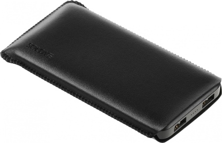 Мобильный аккумулятор Solove 001M+ 10000mAh QC3.0 10.5W 2.1A 2xUSB-A черный (001M+ BLACK RUS)