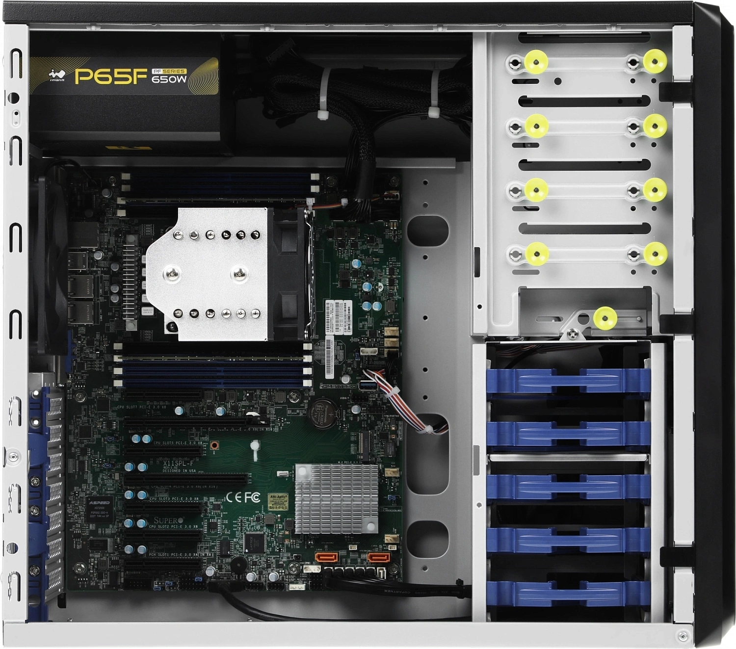 Сервер IRU Rock W9105P 1x5217 2x16Gb 1x500Gb M.2 SSD 1x650W w/o OS (2138595)