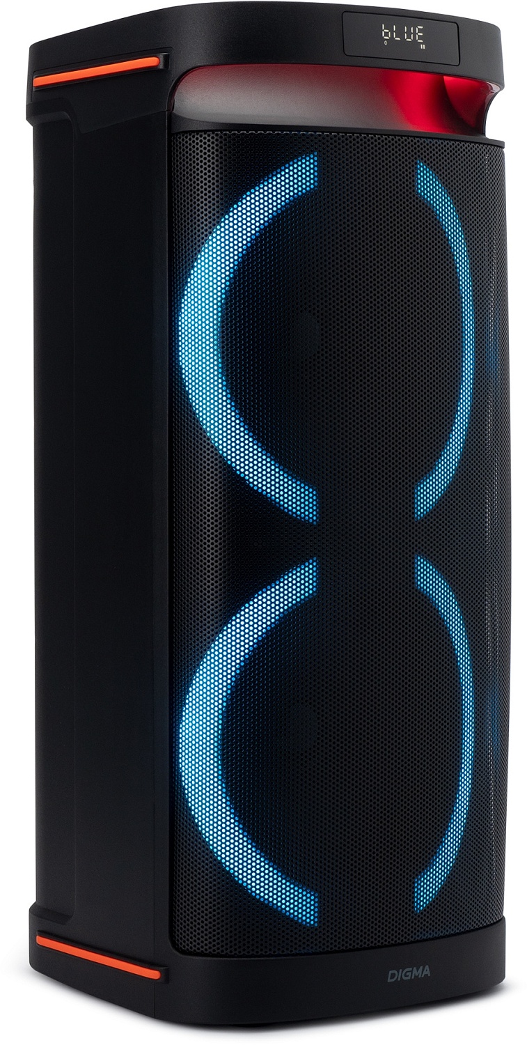 Минисистема Digma D-MC1750 черный 60Вт FM USB BT micro SD