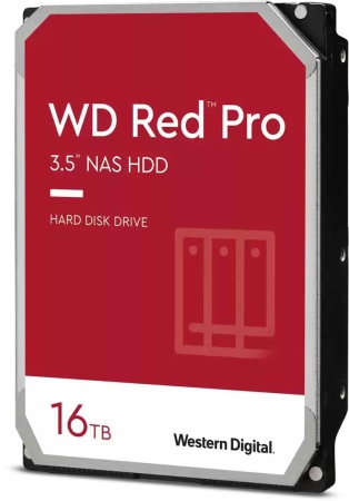 Жесткий диск WD SATA-III 16Tb WD161KFGX NAS Red Pro (7200rpm) 512Mb 3.5"