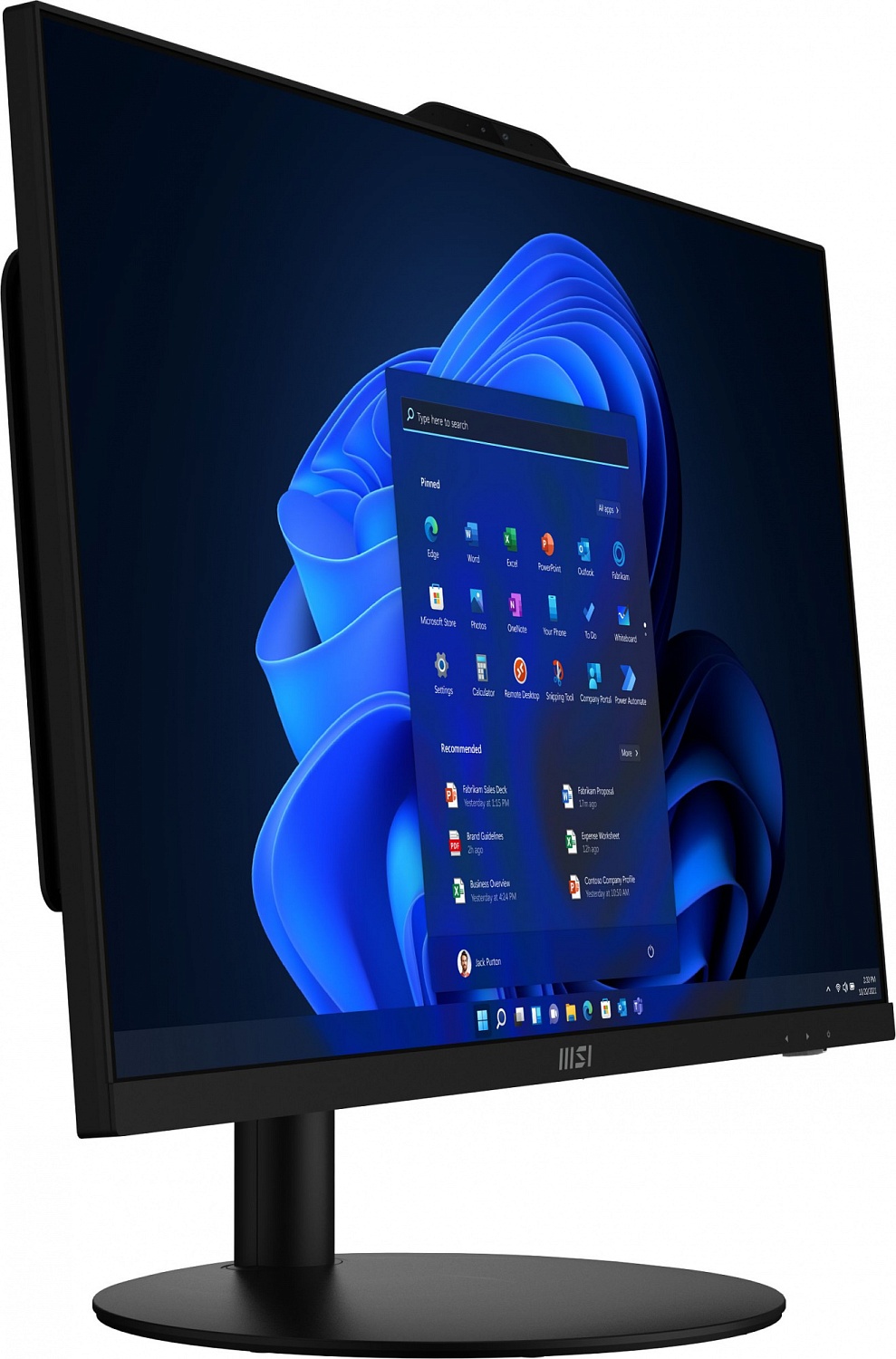 Моноблок MSI Pro AP272 13M-246RU 27" Full HD i5 13400 (2.5) 16Gb SSD512Gb UHDG 730 Windows 11 Professional GbitEth WiFi BT 120W клавиатура мышь черный 1920x1080