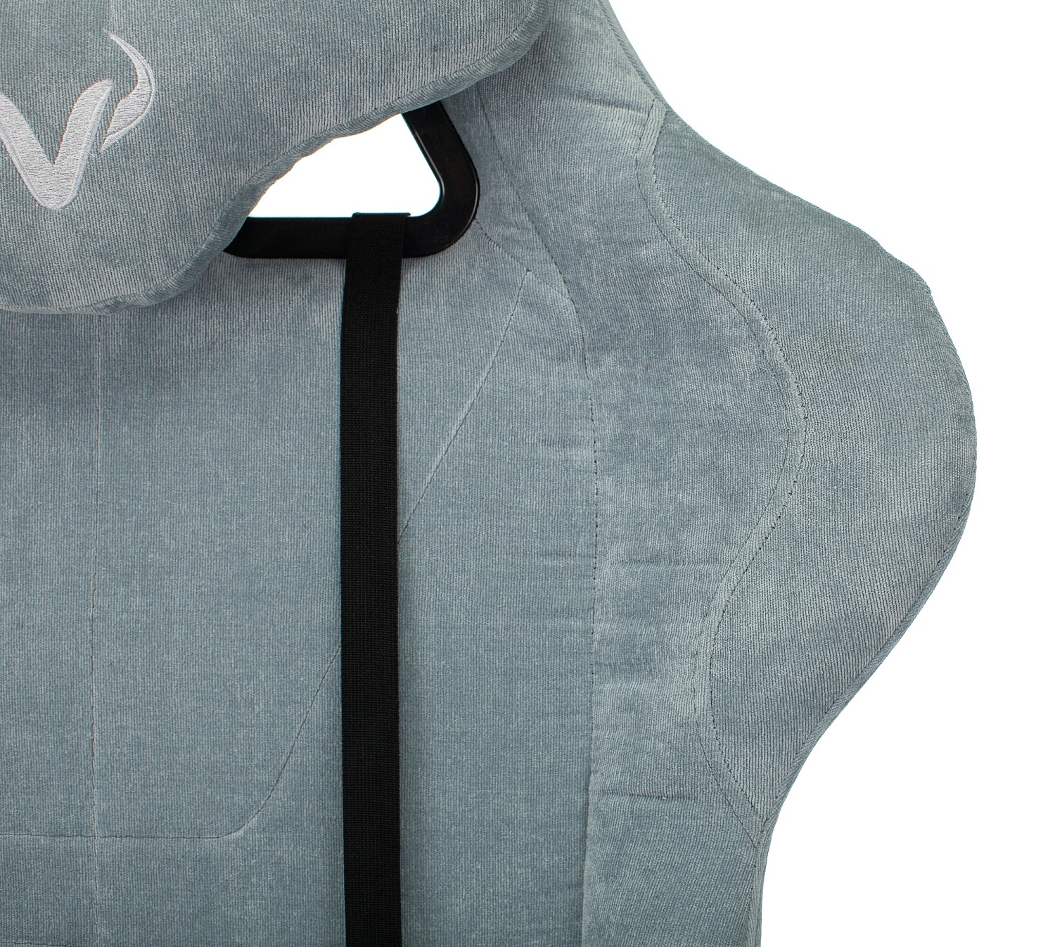 Кресло игровое Zombie VIKING KNIGHT Fabric серо-голубой Light-28 с подголов. крестов. металл Кресло игровое Zombie VIKING KNIGHT Fabric серо-голубой Light-28 с подголов. крестов. металл