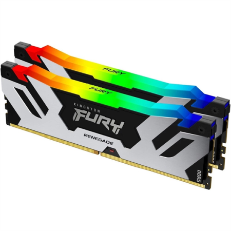 32GB Kingston DDR5 6400 DIMM FURY Renegade RGB XMP Gaming Memory KF564C32RSAK2-32 Non-ECC, CL32, 1.4V, (Kit of 2) 1RX8 32-39-39 288-pin 16Gbit, RTL