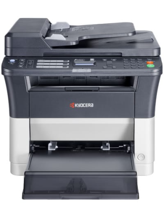 Kyocera FS-1125MFP, P/C/S/F, ч/б лазерный, A4, 25 стр/мин, 1800x600 dpi, 64 Мб, USB 2.0, Network, лоток 250 л., Duplex, автопод., старт.тонер 1000 стр.