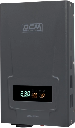 Стабилизатор напряжения Powercom WM-1000VA 800Вт 1000ВА графитовый