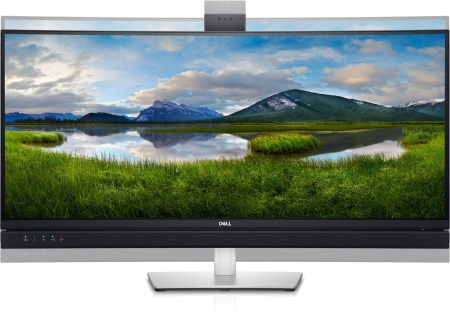 Монитор Dell 34"    C3422WE Curved S/BK (IPS;21:9;300cd/m2;1000:1;3440x1440;5ms;178/178;1.07 bill;DP,DPout;HDMI2.0,2xUSB-C;4xUSB;RJ45;WebCam;Mcr; Spk 2x5W;HAS;Tilt;Swiv;VESA)