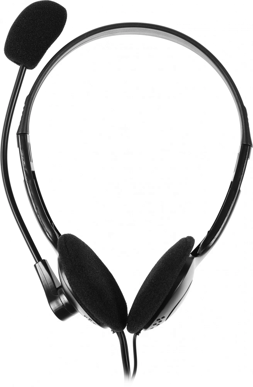 Наушники с микрофоном Defender Aura 102 черный 1.8м накладные оголовье (63102)