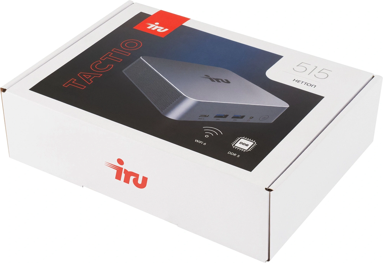 Неттоп IRU Tactio 515 i5 12450H (2) 16Gb SSD512Gb Iris Xe Windows 11 Pro 64 2xGbitEth WiFi BT 100W серый (RUS) (2195518)