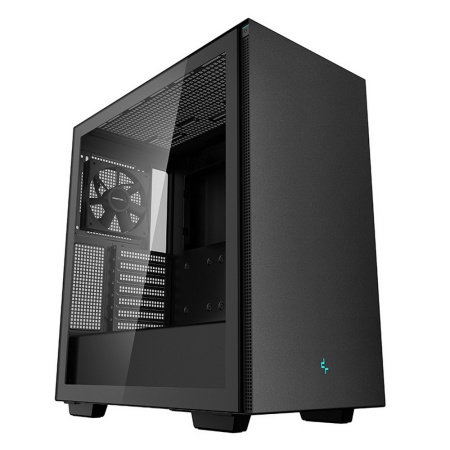 CH510 Мid-tower, black,TG (E-ATX, CPU Height 175mm, VGA max 380mm, USB 3.0 x 2, Audio x 1, int. 3.5" x 2 , 2.5" x 2, Ext. 5.25" x 0) (R-CH510-BKNNE1-G-1) (715009)