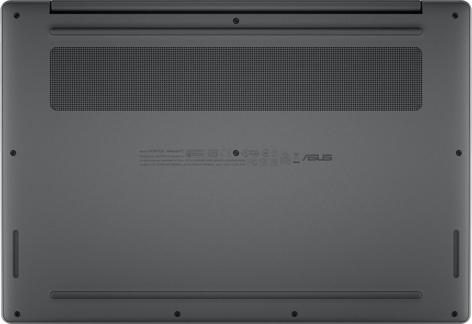 Ноутбук Asus Zenbook 14 UX3407QA-QD267W Snapdragon X X1-26-100 16Gb SSD512Gb Qualcomm Adreno 14" OLED WUXGA (1920x1200) Windows 11 Home grey WiFi BT Cam Bag (90NB1502-M00DN0)