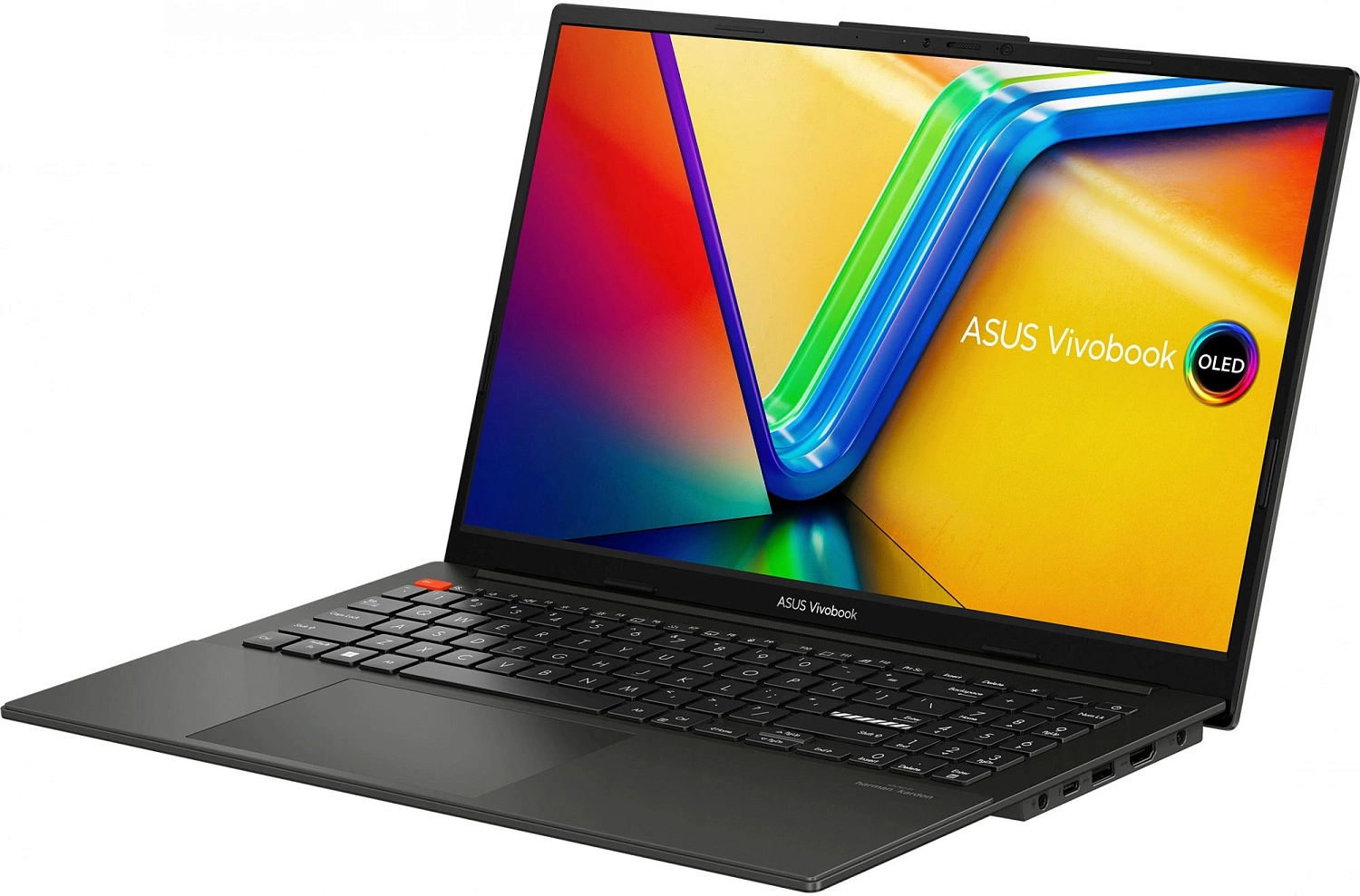 Ноутбук Asus Vivobook S 15 OLED K5504VA-MA278W Core i9 13900H 16Gb SSD1Tb Intel Iris Xe graphics 15.6" OLED 2.8K (2880x1620) Windows 11 Home black WiFi BT Cam (90NB0ZK2-M00LT0)