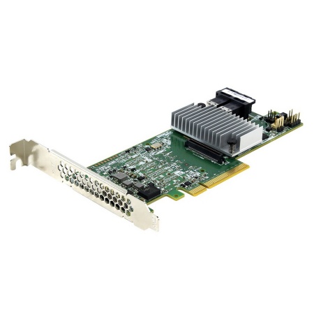 9361-8i SGL (LSI00417 / 05-25420-08 / 03-25420-11) PCIe 3.0 x8 LP, SAS/SATA 12G, RAID 0,1,5,6,10,50,60, 8port (2*int SFF8643), Cache 1GB, 3108ROC (003075)