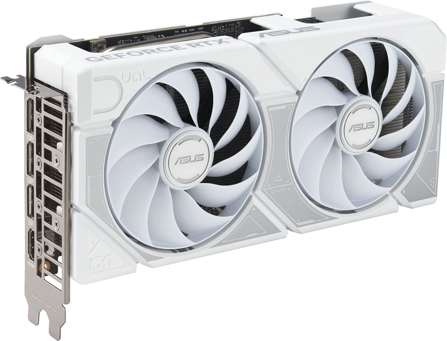 Видеокарта Asus PCI-E 4.0 DUAL-RTX5060TI-O16G-WHITE NVIDIA GeForce RTX 5060TI 16Gb 128bit GDDR7 2602/28000 HDMIx1 DPx3 HDCP Ret