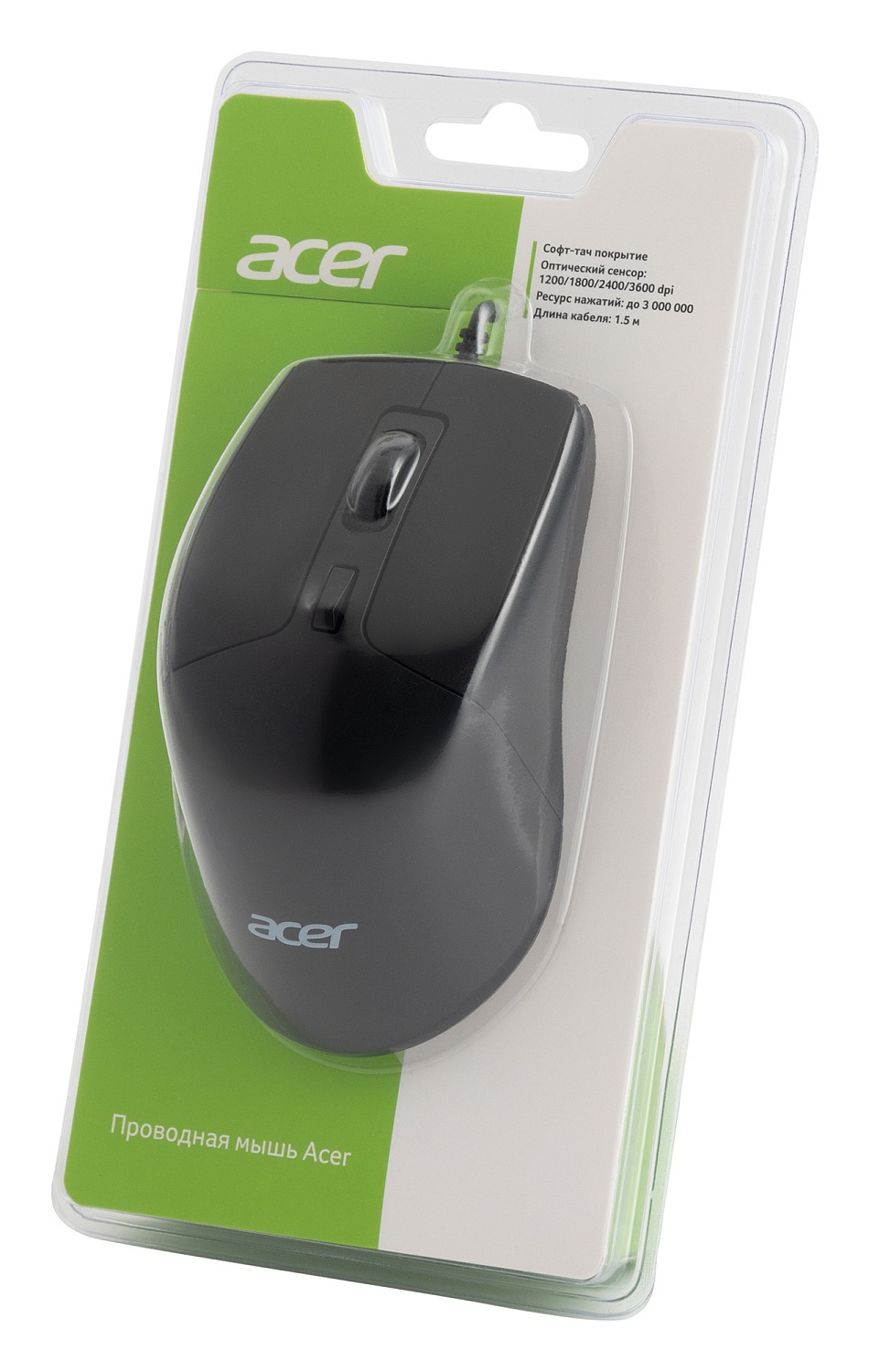 Мышь Acer OMW130 черный оптическая (3600dpi) USB (6but) Мышь Acer OMW130 черный оптическая (3600dpi) USB (6but)