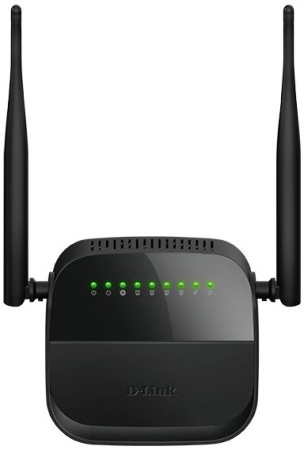 Роутер беспроводной D-Link DSL-2750U/R1A ADSL черный