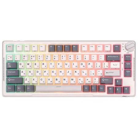 Клавиатура Royal Kludge RK-H81 White Night USB/2.4 GHz/Bluetоoth, RGB, Hot Swap, Blue switch