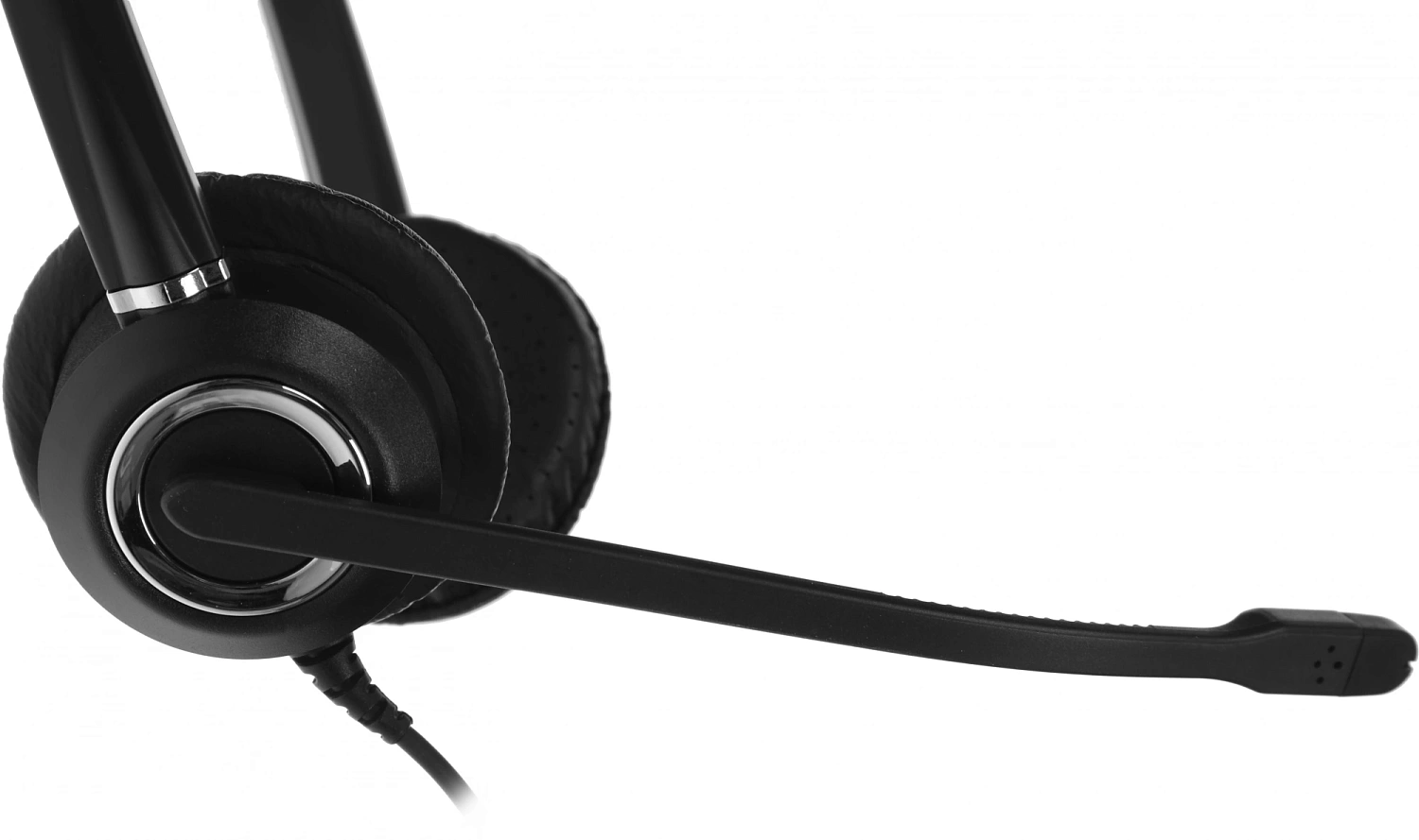 Наушники с микрофоном VT VT6200-D черный/серебристый 2.1м накладные USB оголовье (VT6200-D)