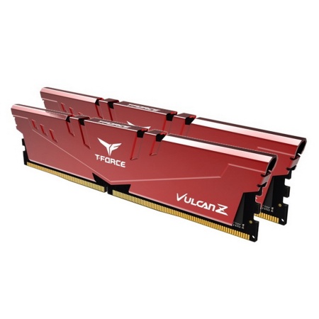 32GB Team Group DDR4 3200 DIMM Vulcan Z RED Gaming Memory TLZRD432G3200HC16FDC01 Non-ECC 16GBx2 TLZRD432G3200HC16FDC01 CL16 1.35V RTL (654181)