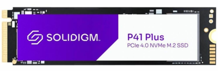 M.2 2280 SSDPFKNU512GZX1 512GB P41 Plus, PCIe Gen4x4 with NVMe, 3500/1625, IOPS 115/390K,3D QLC, 200TBW