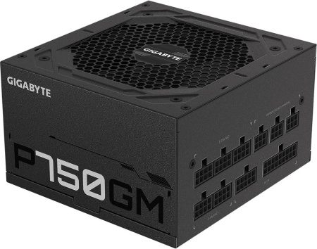 Блок питания Gigabyte ATX 750W GP-P750GM 80+ gold 24pin APFC 120mm fan 8xSATA Cab Manag RTL