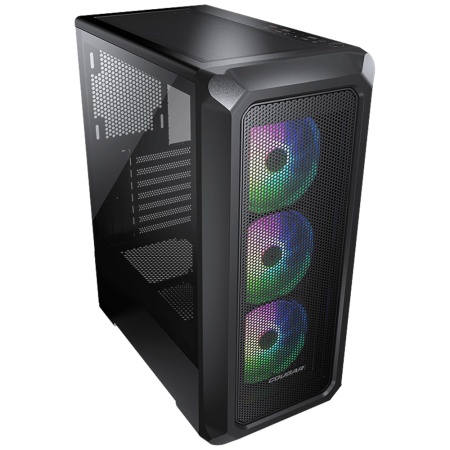 'Корпус Cougar Archon 2 Mesh RGB Black, 3х120мм ARGB Fan, ARGB Fan Hub, без БП, черный, ATX