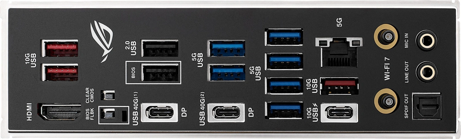 Материнская плата Asus ROG STRIX X870E-H GAMING WIFI7 SocketAM5 AMD X870E 4xDDR5 ATX AC`97 8ch(7.1) 5Gigabit RAID+HDMI