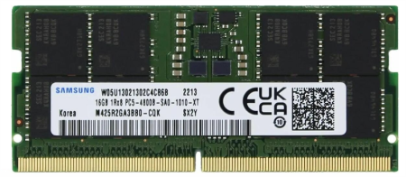 Память DDR5 16GB 4800MHz Samsung M425R2GA3BB0-CQK OEM PC5-38400 CL40 SO-DIMM 288-pin 1.1В dual rank OEM