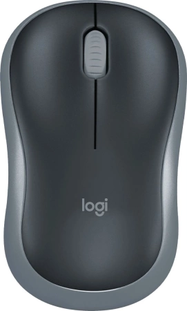 Мышь Logitech M185 черный/серый оптическая 1000dpi беспров. USB для ноутбука 2but (910-006540)