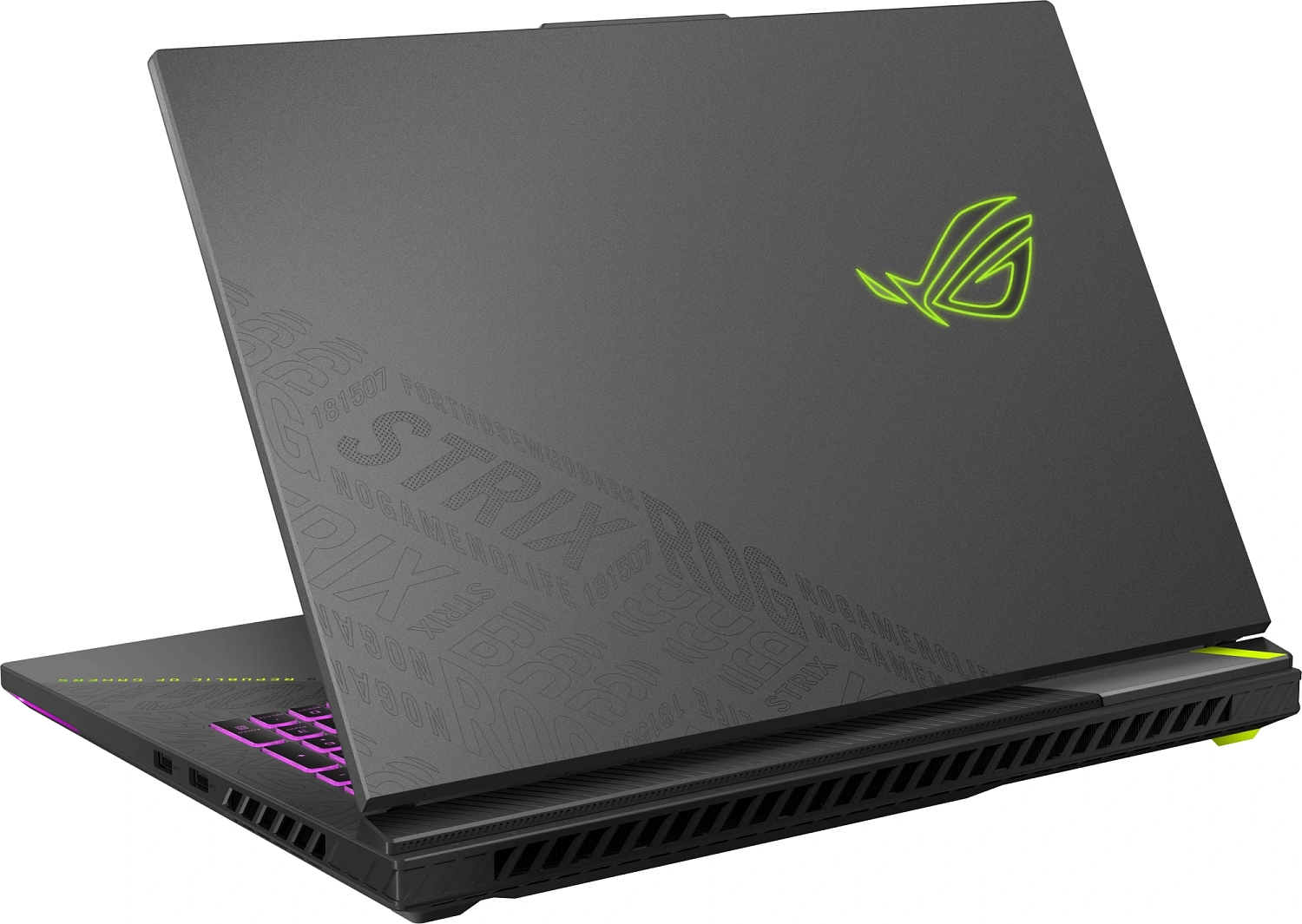 Ноутбук Asus ROG Strix G18 G814PM-S8117 Ryzen 9 8940HX 16Gb SSD512Gb NVIDIA GeForce RTX 5060 8Gb 18" IPS WUXGA (1920x1200) без ОС green WiFi BT Cam (90NR0L29-M005X0)