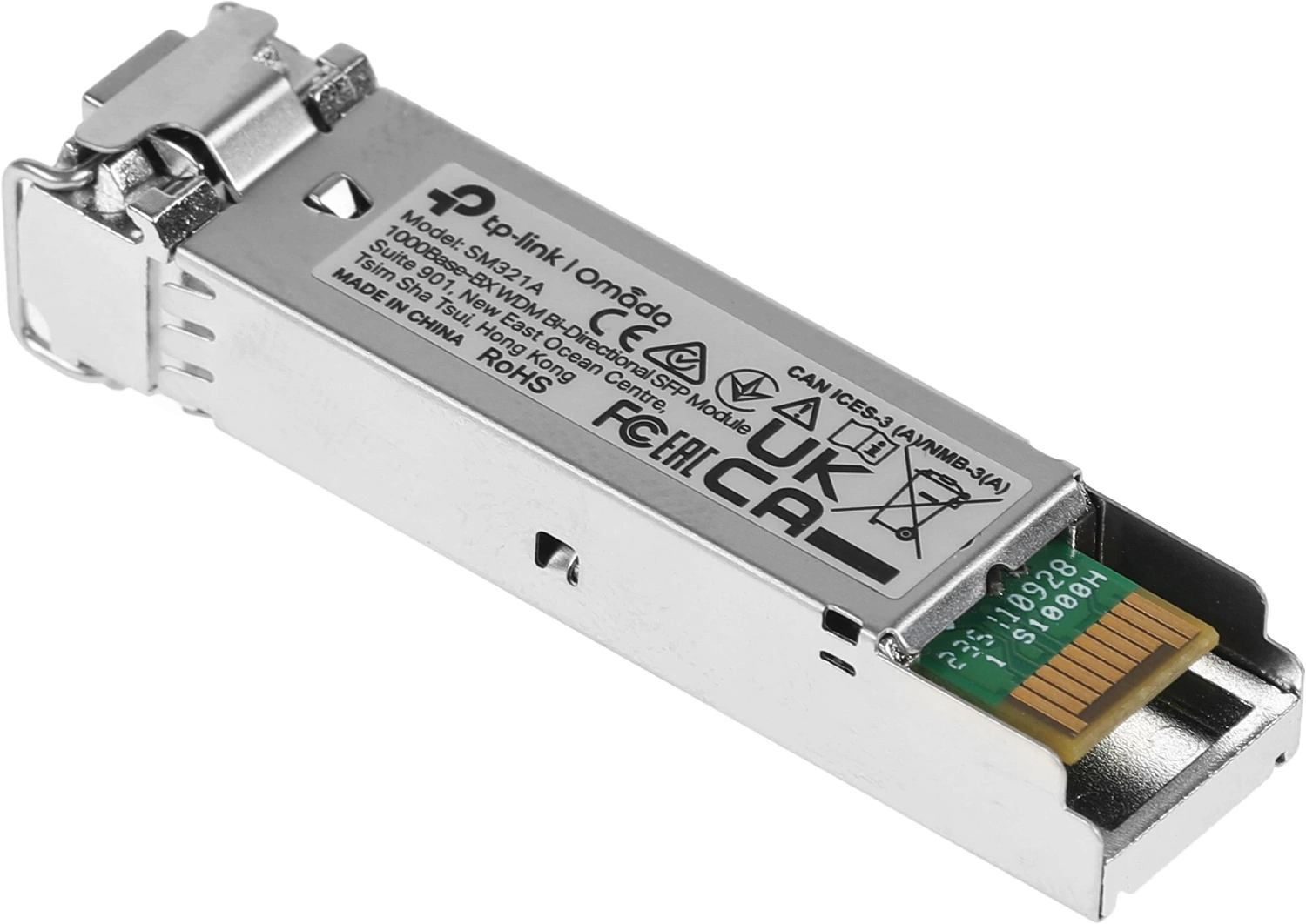 Модуль SFP TP-Link SM321A 1000Base-BX WDM SFP LC TX:1550nm RX:1310nm 10km Модуль SFP TP-Link SM321A 1000Base-BX WDM SFP LC TX:1550nm RX:1310nm 10km