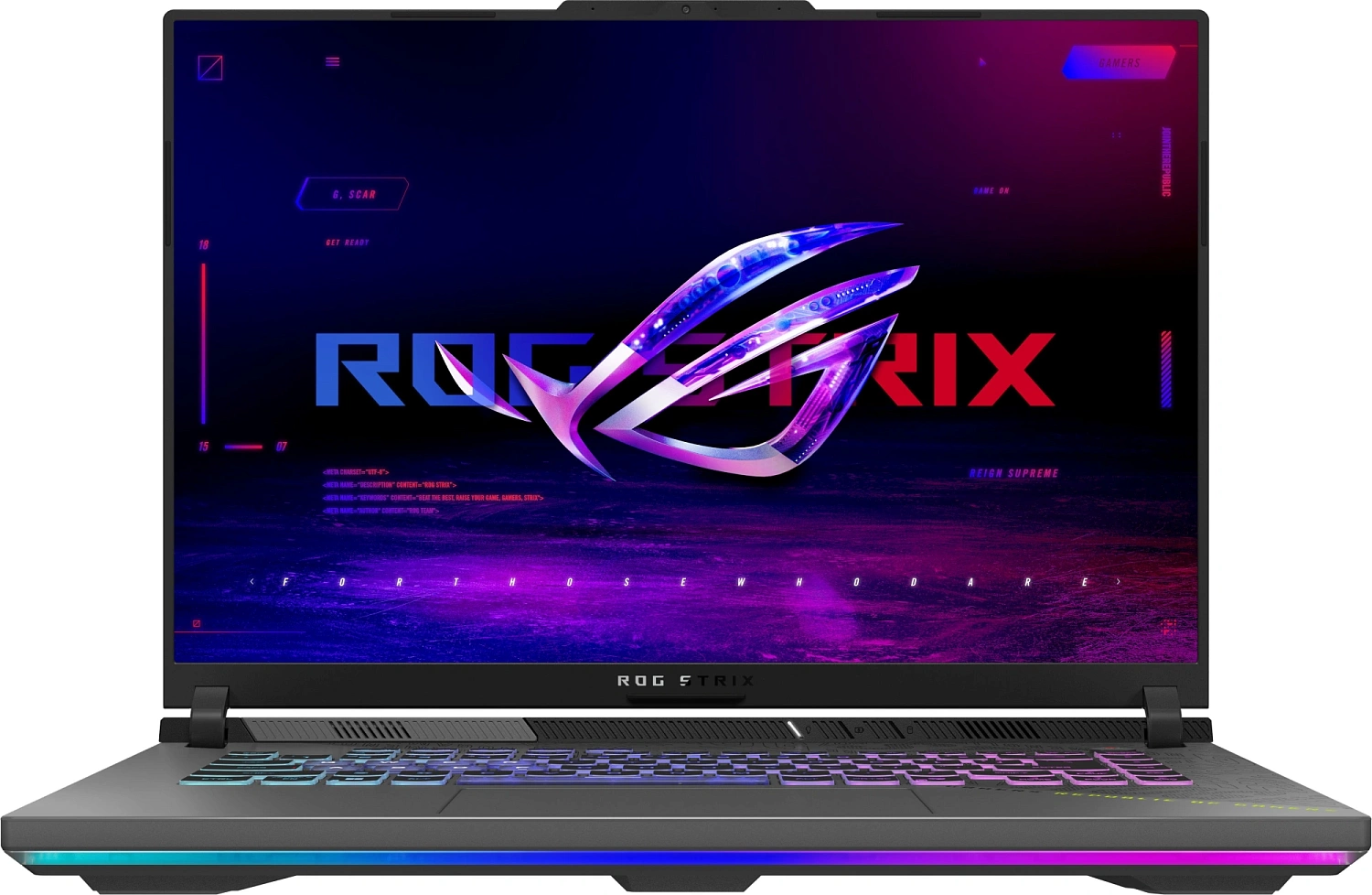 Ноутбук Asus ROG Strix G16 G614FR-TS412 Ryzen 9 9955HX 32Gb SSD1Tb NVIDIA GeForce RTX5070Ti 12Gb 16" IPS WQXGA (2560x1600) без ОС green WiFi BT Cam (90NR0NK8-M00N00)